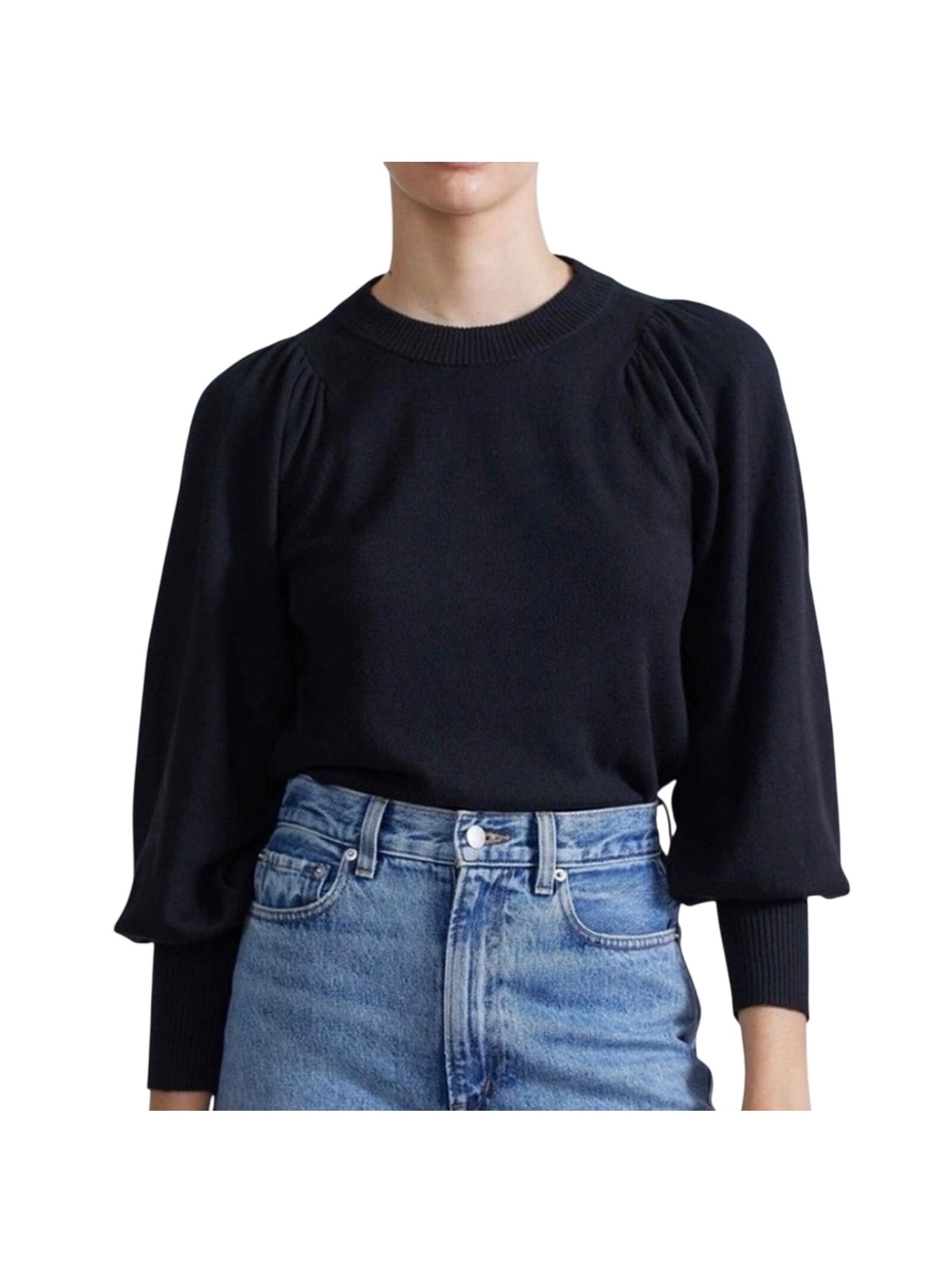 Apiece Apart Black Crew Neck Size Xs